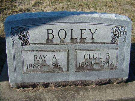 REED BOLEY, CECIL BONNIE - Jefferson County, Iowa | CECIL BONNIE REED BOLEY 