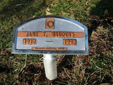 BRUDERS, JANE T - Jefferson County, Iowa | JANE T BRUDERS 