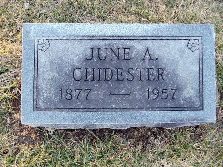 CHIDESTER, JUNE A - Jefferson County, Iowa | JUNE A CHIDESTER 