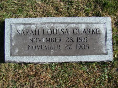 CLARKE, SARAH LOUISA - Jefferson County, Iowa | SARAH LOUISA CLARKE 