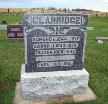 CLARRIDGE, EDMOND JOHN - Jefferson County, Iowa | EDMOND JOHN CLARRIDGE 