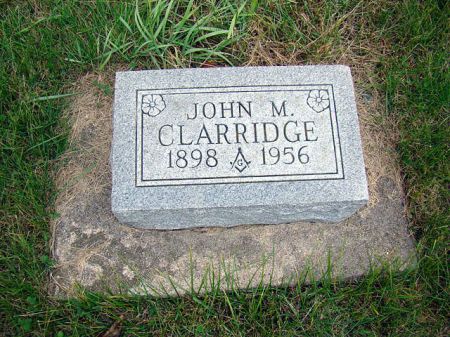CLARRIDGE, JOHN M - Jefferson County, Iowa | JOHN M CLARRIDGE 