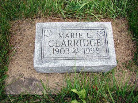 CLARRIDGE, MARIE L - Jefferson County, Iowa | MARIE L CLARRIDGE 