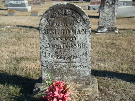 COWAN, AGNESS - Jefferson County, Iowa | AGNESS COWAN 