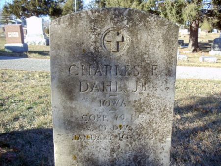DAHL, CHARLES FREDERICK JR - Jefferson County, Iowa | CHARLES FREDERICK JR DAHL 