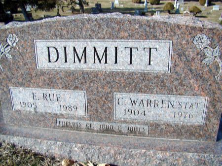 SHRINER DIMMITT, ELIZABETH RUE - Jefferson County, Iowa | ELIZABETH RUE SHRINER DIMMITT 