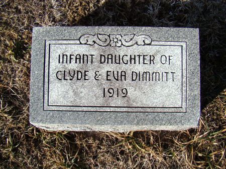 DIMMITT, INFANT DAUGHTER - Jefferson County, Iowa | INFANT DAUGHTER DIMMITT 