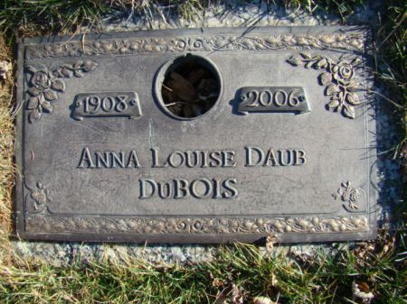 DAUB DUBOIS, ANNA LOUISE - Jefferson County, Iowa | ANNA LOUISE DAUB DUBOIS 