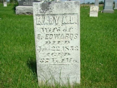 MAKIN EDWARDS, MARY A D - Jefferson County, Iowa | MARY A D MAKIN EDWARDS 