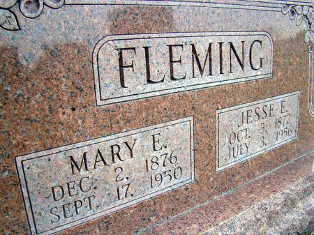 WORKMAN FLEMING, MARY ELIZABETH - Jefferson County, Iowa | MARY ELIZABETH WORKMAN FLEMING 