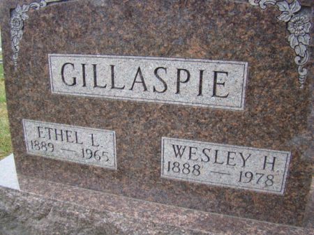 GILLASPIE, ETHEL LAURA - Jefferson County, Iowa | ETHEL LAURA GILLASPIE 