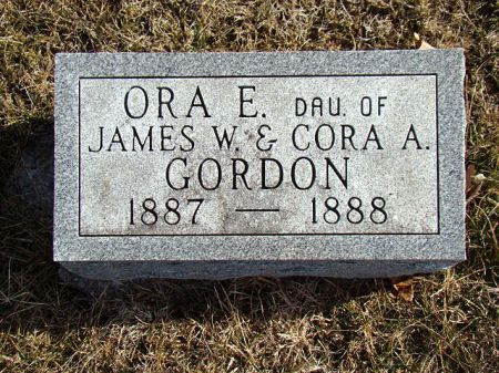 GORDON, ORA E - Jefferson County, Iowa | ORA E GORDON 