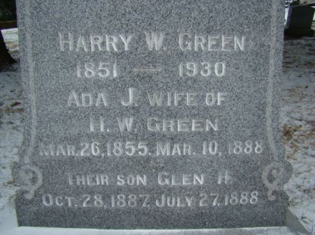 GREEN, ADA JULIA - Jefferson County, Iowa | ADA JULIA GREEN 