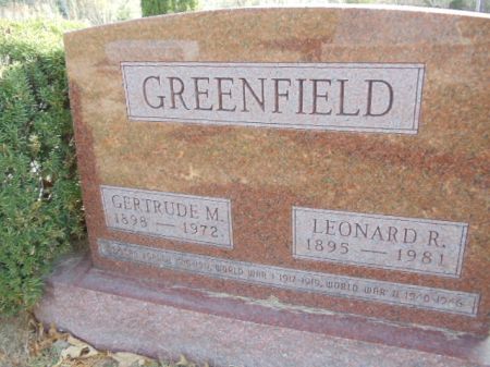 GREENFIELD, LEONARD R - Jefferson County, Iowa | LEONARD R GREENFIELD 