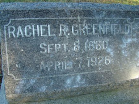 HENDRICKS GREENFIELD, RACHEL REBECCA - Jefferson County, Iowa | RACHEL REBECCA HENDRICKS GREENFIELD 