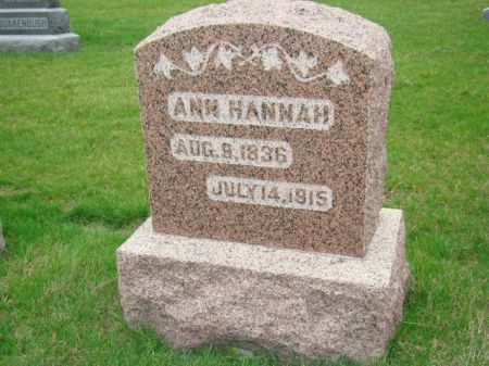 HANNAH, ANN - Jefferson County, Iowa | ANN HANNAH 