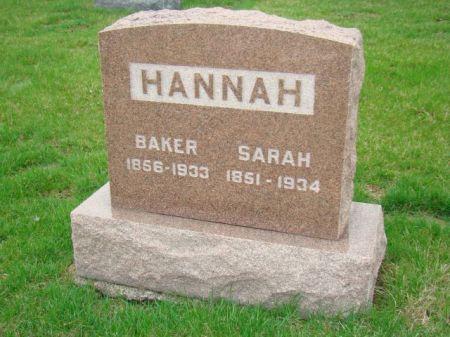 HANNAH, SARA ELIZABETH - Jefferson County, Iowa | SARA ELIZABETH HANNAH 