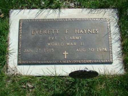 HAYNES, EVERETT E - Jefferson County, Iowa | EVERETT E HAYNES 