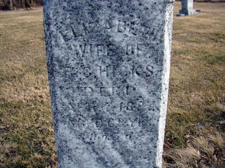 HICKS, ELIZABETH - Jefferson County, Iowa | ELIZABETH HICKS 