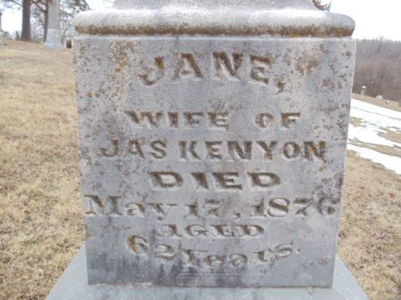 KENYON, JANE - Jefferson County, Iowa | JANE KENYON 