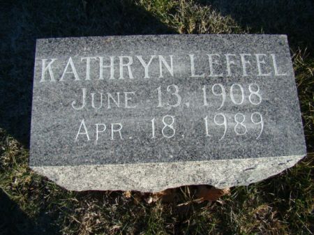 LEFFEL, KATHRYN EMELINE - Jefferson County, Iowa | KATHRYN EMELINE LEFFEL 