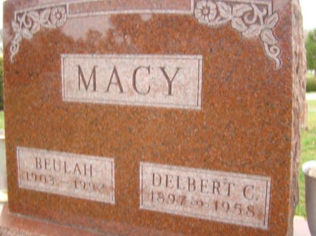 MACY, BEULAH - Jefferson County, Iowa | BEULAH MACY 