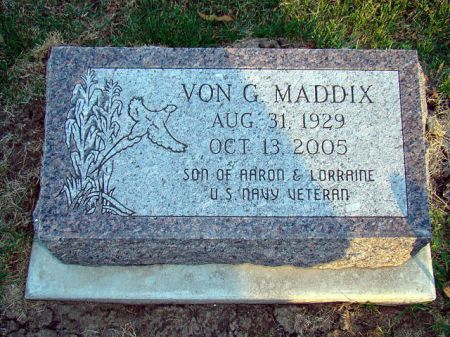 MADDIX, VON GENE - Jefferson County, Iowa | VON GENE MADDIX 