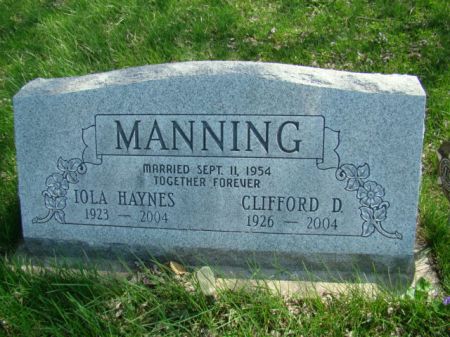 MANNING, CLIFFORD D - Jefferson County, Iowa | CLIFFORD D MANNING 