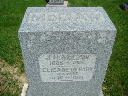PARK MCGAW, ELIZABETH - Jefferson County, Iowa | ELIZABETH PARK MCGAW 