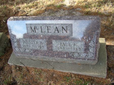 BALL MCLEAN, HESTER ELSIE - Jefferson County, Iowa | HESTER ELSIE BALL MCLEAN 