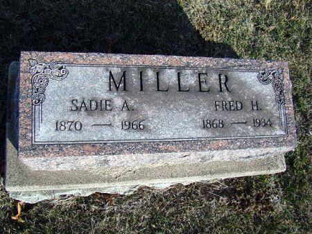 MILLER, SADIE ANNA - Jefferson County, Iowa | SADIE ANNA MILLER 