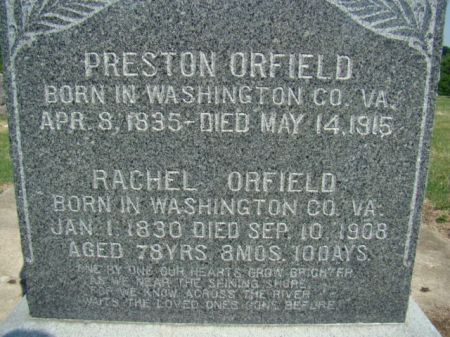 KESTNER ORFIELD, RACHEL - Jefferson County, Iowa | RACHEL KESTNER ORFIELD 