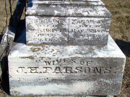 JEWETT PARSONS, CAROLINE - Jefferson County, Iowa | CAROLINE JEWETT PARSONS 