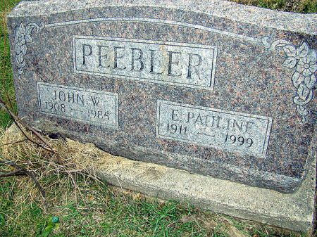 PEEBLER, JOHN WILLIAM - Jefferson County, Iowa | JOHN WILLIAM PEEBLER 