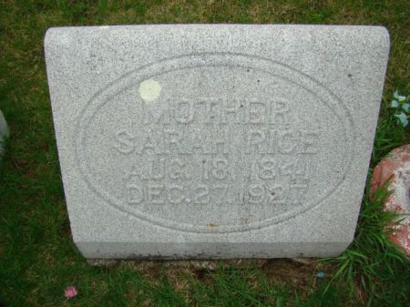 RICE, SARAH - Jefferson County, Iowa | SARAH RICE 