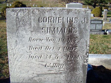 SIMMONS, CORNELIUS J - Jefferson County, Iowa | CORNELIUS J SIMMONS 