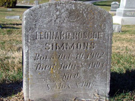 SIMMONS, LEONARD ROSCOE - Jefferson County, Iowa | LEONARD ROSCOE SIMMONS 