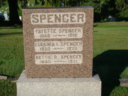 WHEELER SPENCER, EUGENIA I - Jefferson County, Iowa | EUGENIA I WHEELER SPENCER 