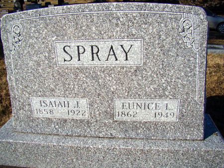 WRIGHT SPRAY, EUNICE LOVINA - Jefferson County, Iowa | EUNICE LOVINA WRIGHT SPRAY 