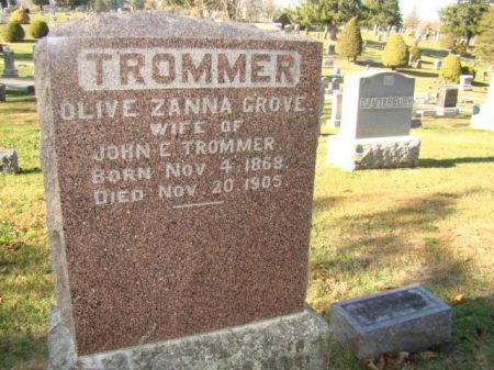 GROVE TROMMER, OLIVE ZANNA - Jefferson County, Iowa | OLIVE ZANNA GROVE TROMMER 