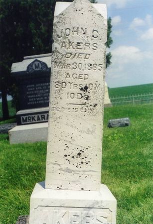 AKERS, JOHN CLEMENT - Johnson County, Iowa | JOHN CLEMENT AKERS 