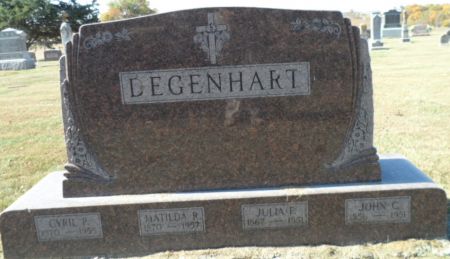 DEGENHART, MATILDA R. - Johnson County, Iowa | MATILDA R. DEGENHART 