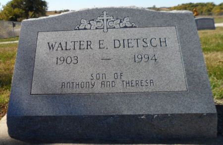 DIETSCH, WALTER E. - Johnson County, Iowa | WALTER E. DIETSCH 