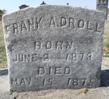 DROLL, FRANK A. - Johnson County, Iowa | FRANK A. DROLL 