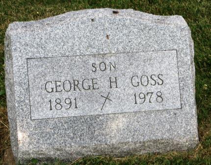 GOSS, GEORGE H. - Johnson County, Iowa | GEORGE H. GOSS 