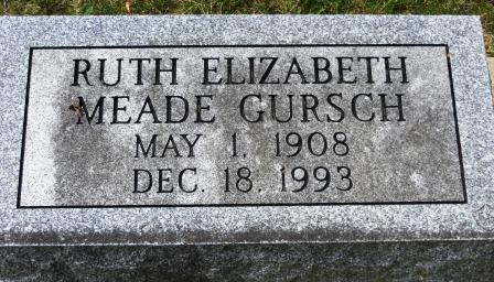 GURSCH, RUTH ELIZABETH - Johnson County, Iowa | RUTH ELIZABETH GURSCH 