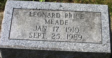MEADE, LEONARD PRICE - Johnson County, Iowa | LEONARD PRICE MEADE 