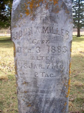 MILLER, JOHN A - Johnson County, Iowa | JOHN A MILLER 