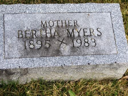 MYERS, BERTHA - Johnson County, Iowa | BERTHA MYERS 