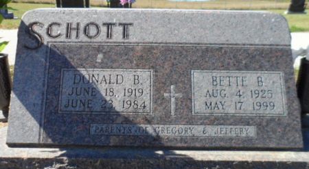 SCHOTT, DONALD B. - Johnson County, Iowa | DONALD B. SCHOTT 